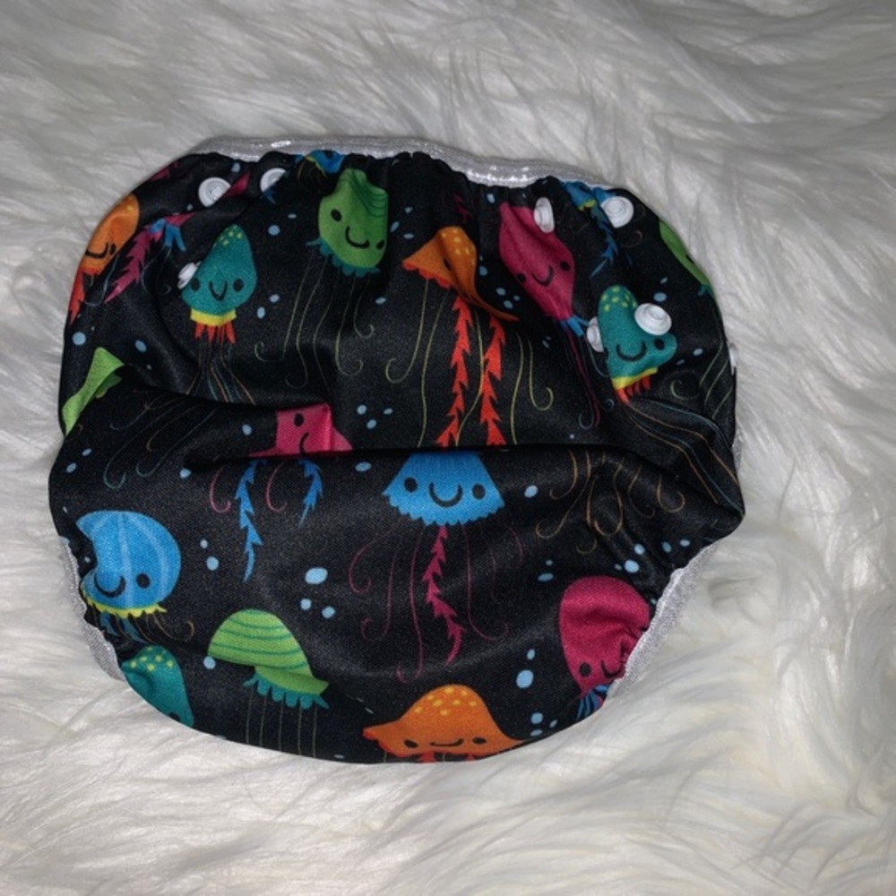 Swim diaper adjustable — jellyfish